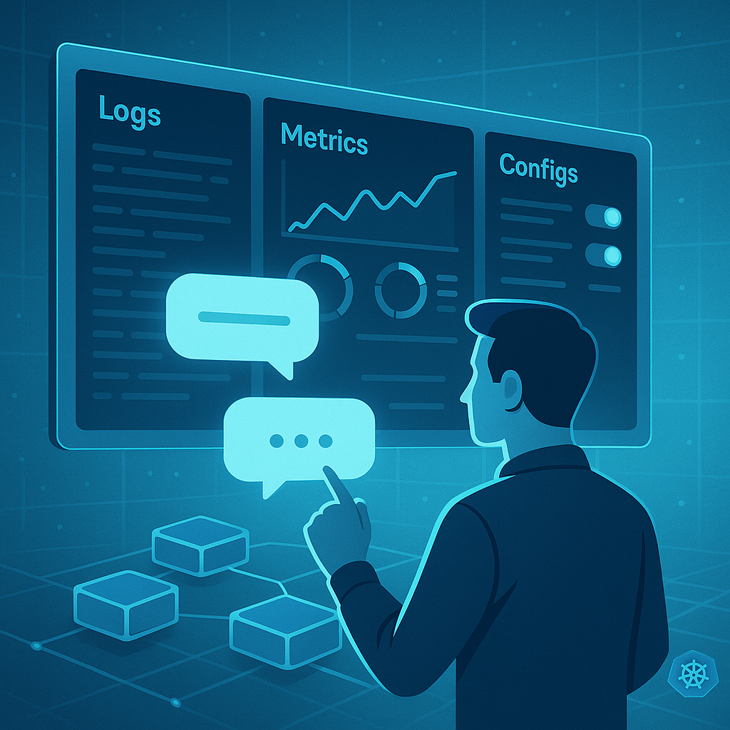 Illustration for Logs, Metrics & Configs
